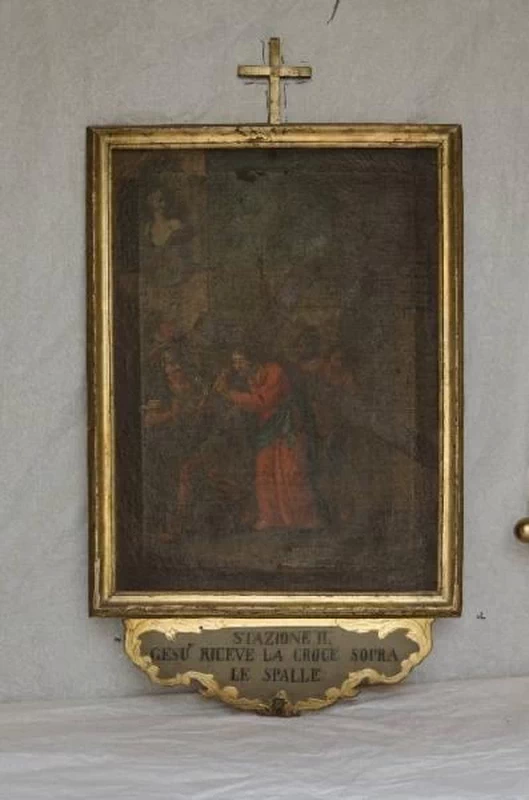 52-Via Crucis-stazione II-Gesù caricato della croce-Chiesa di san Carlo (BS)